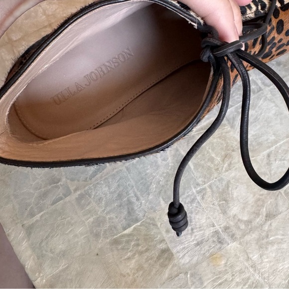 Ulla Johnson Suede & Calf Hair booties animal print brown textured sz 39 cheetah - Picture 8 of 10